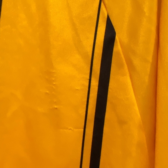 Official Sports Size M USSF Yellow Long Sleeve Striped Soccer Referee Jersey - Picture 10 of 15